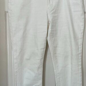 Levi Classic Crop Jeans White
